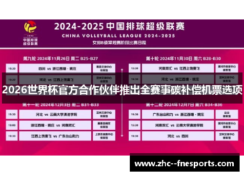2026世界杯官方合作伙伴推出全赛事碳补偿机票选项